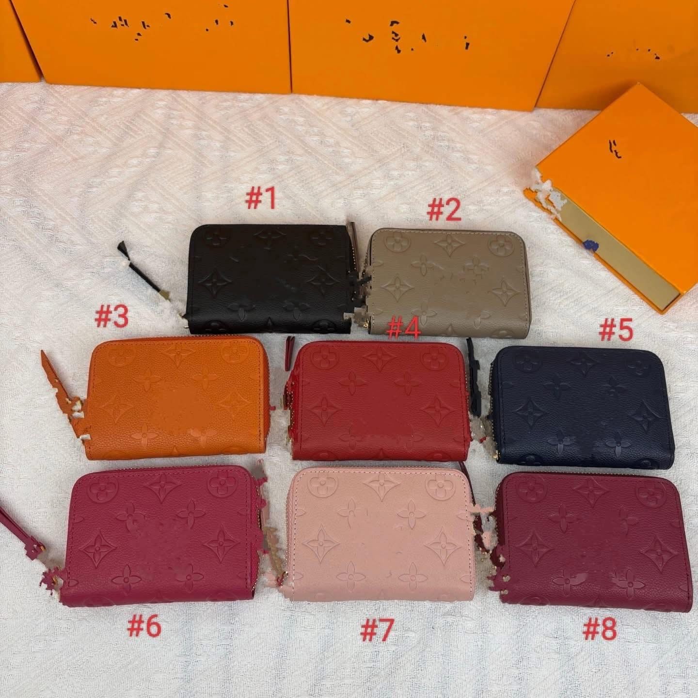 Embossed mini wallet